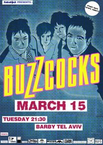Buzzcocks - Barby Tel Aviv - Rare Mini Print/Poster