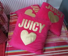Juicy Couture cushion pillow x3