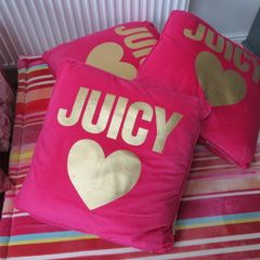 Juicy Couture cushion pillow x3