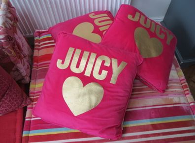 Juicy Couture cushion pillow x3