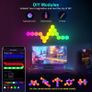 Hexagon Lights Gaming with Remote & App Control, 12 Pack RGB Led Hex Light Panels, Geometry Night Lamp DIY Hexagon Smart Wall Lights Sync to Music for Room Bar Decor Gaming Setup Image 2