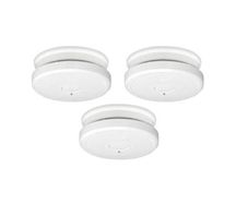 3 pack Mesh Smoke Detector 10 Years with Magnetic Holder, Networkable Fire Alarm with Photoelectric Sensor
