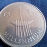 Millennium One Pound Irish Coin. Image 2
