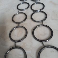 Metal  35mm Curtain Rings. (34) Colour-Gun Metal.(35 mm Pole).