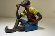 Antique Franz Xaver Bergmann, Vienna Bronze (Cold Painted Figure, Model 2618 with B) Austrian c.1900