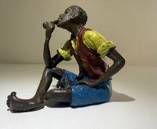 Antique Franz Xaver Bergmann, Vienna Bronze (Cold Painted Figure, Model 2618 with B) Austrian c.1900