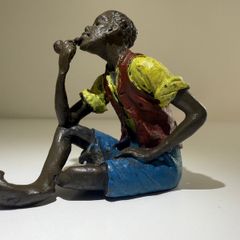 Antique Franz Xaver Bergmann, Vienna Bronze (Cold Painted Figure, Model 2618 with B) Austrian c.1900