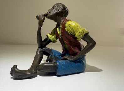 Antique Franz Xaver Bergmann, Vienna Bronze (Cold Painted Figure, Model 2618 with B) Austrian c.1900