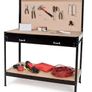 Solid stand Workbench  steel toolbox Storage Pegboard Drawer Table Image 2