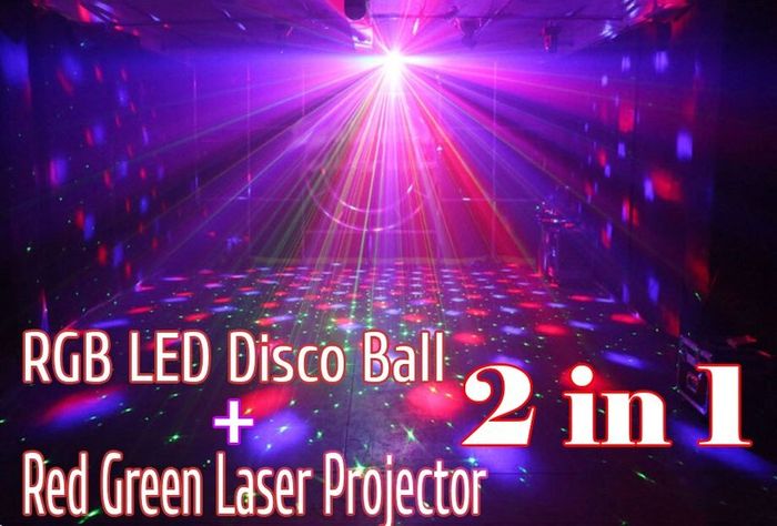 RGB Magic Disco Led Ball Laser Projector Party Light Music Stage Lighting for DJ Bar Club Home