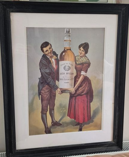 Framed Irish Whisky Advertising - Duncan Alderdice, Newry
