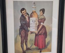 Framed Irish Whisky Advertising - Duncan Alderdice, Newry