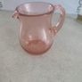 Vintage Pink glass creamer milk jug great condition. Image 6
