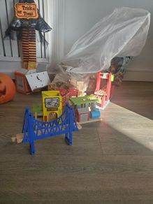 wooden train tracks