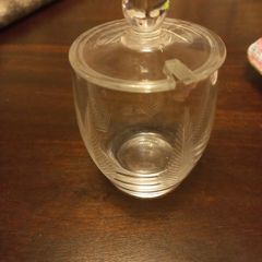 Stuart Crystal woodchester lidded preserve pot