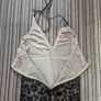 Black mesh linen event dress Image 2