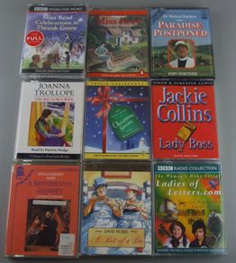 9 Audiobook Cassette Tapes. Includes Miss Read, John Mortimer, Joanna Trollope