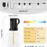 Outdoor Lights Mains Powered - 65.5FT 20M G40 Garden Outside Festoon Lights Mains Powered with Shatterproof LED Bulbs Hanging Patio Lighting for Indoor and Waterproof Image 2