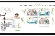 1992 Ireland Olympic Games Barcelona Commemorative Stamps Miniature Sheet An Post First Day Cover (FDC)
