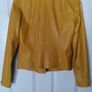 leather look biker jacket, yellow, size UK10 / EU38 Image 4
