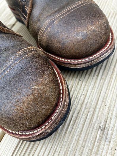 Truman Waxed Olive Captoe 8.5E