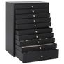 Jewellery Box 10-Layer with Watch Holders Black 29x20.5x40.5 cm Image 5