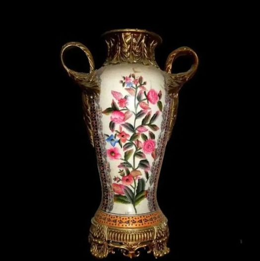 Pair Of Vintage Japanese Decorative 'Floral'Vase's
