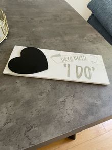 Wedding Countdown Plaque