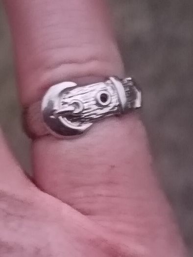 Vintage Irish Sterling Silver Buckle Ring