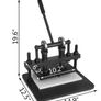 BRAND NEW Leather Cutting Cold Drawn Steel With 260 X 150 MM Black Upper Platen Manual Die Cutter Embossing Machine PVC Paper Image 6