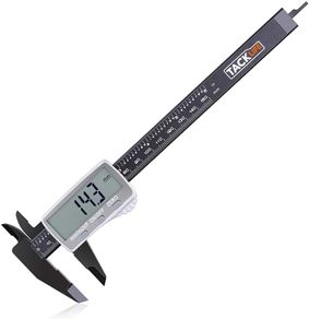 Digital Caliper 150mm with Extra-Large LCD Display, Inch/Fractions/Millimeter Conversion for Small DIY and Homework, Coin Battery included