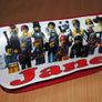 Lego Minifigures Personalized Pencil Case Make up bag with your own name on it! / back to school stationery Image 2