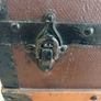 antique victorian barrel top steamer trunk Image 7