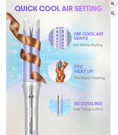 SHEGLAM Cool Air Automatic Curling Iron (32mm)