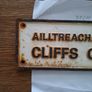 Cliffs of Moher Ailltreacha Mothair Road Sign Image 2