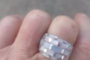 Stunning Mother Of Pearl Sterling Silver Ring