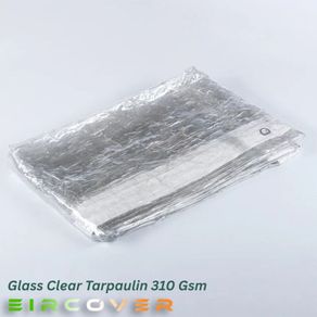 Glass Clear Tarpaulin cover  2.4m x 3m  310 gsm