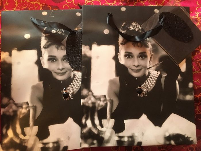 Gift Bags  -  Breakfast at Tiffanys, Audrey Hepburn 3-Set