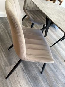 2 grey chairs