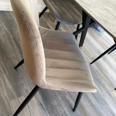 2 grey chairs
