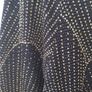 A'gaci Black and Gold Sheer Long Sleeve Dress Image 6