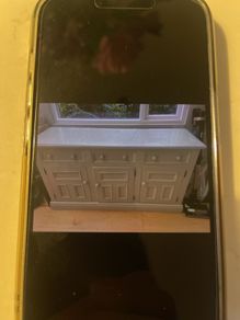 Mexican Pine Dresser with Glass Top