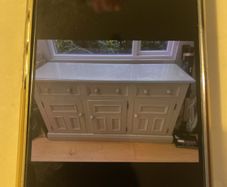 Mexican Pine Dresser with Glass Top