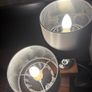 Pair of grey and silver crystal lamps Image 5