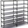 Shoe Rack 7 Tier Canvas,Shoe Cabinet,Shoe Rack Standing for Living Room,Hallway,Shoes Storage Organizer for 36 Pair of Shoes with Dustproof Cover,110cm 115cm 30cm (FREE POSTAGE) Image 6