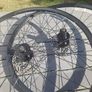 Disc Wheelset 700cc 9mmqr , 160mm disc rotors,  42x700 continental e contact Image 2