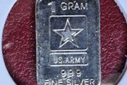 US ARMY 1 gram .999 Silver Bar