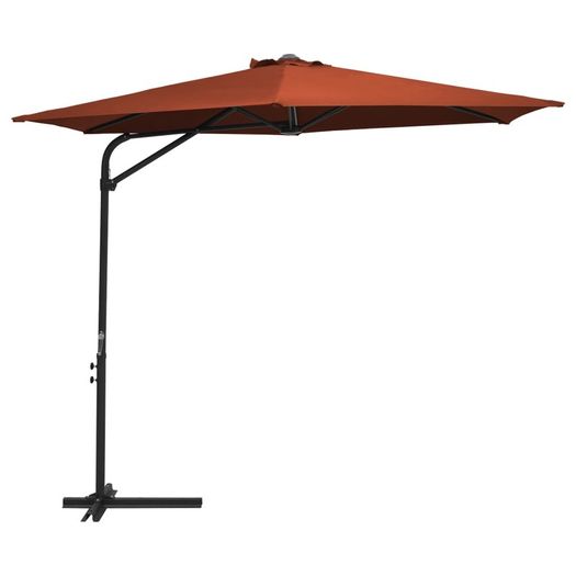 Outdoor Parasol with Steel Pole 300 cm Terracotta