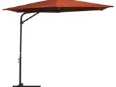 Outdoor Parasol with Steel Pole 300 cm Terracotta