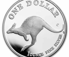 1998 Australia 1 Dollar 1 Oz Silver Bullion Coin Kangaroo Proof ( In Capsule)